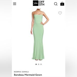 Beautiful Sea foam green mermaid gown- Norma Kamali size xs, brand new/with tags